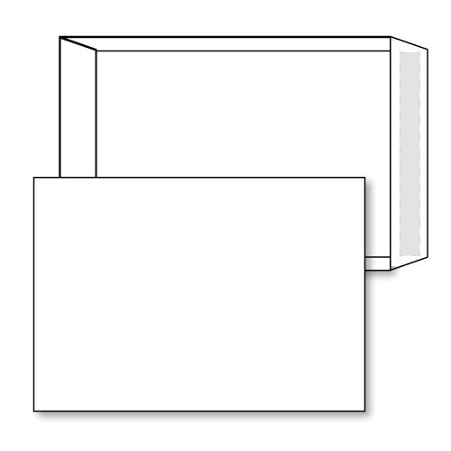 Q-Connect 250 Envelopes, C4 size, self seal white, 100g (13891/1D70)  500420 - 1