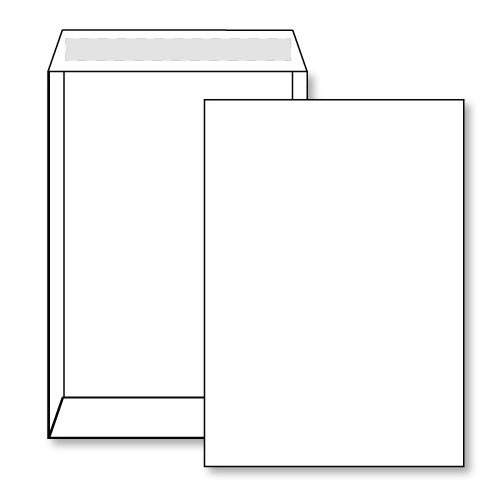 Q-Connect 500 Envelopes, C5 size, self seal white, 90g (13893/1D60)  500340 - 1