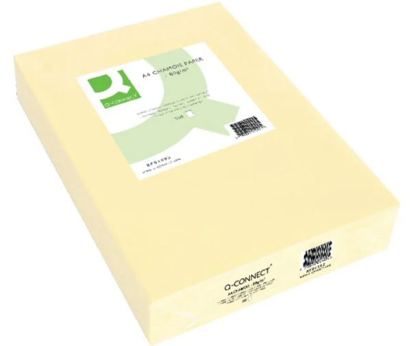 A4 80g paper (cream) | Q-Connect KF01092 | 500 sheets 235196 - 1