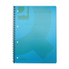 Q-Connect A4 spiral bound polypropylene notebook, 5-pack, 160 Pages