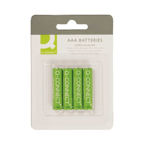 Q-Connect AAA LR03 batteries (4-pack)  500080 - 1
