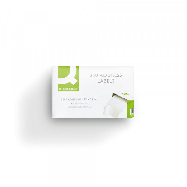 Address labels (89 x 36mm) | Q-Connect KF26073 | 250 labels 235215 - 1