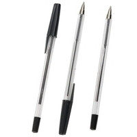 Ballpoint pen | with cap | black | Q-Connect | 50-pack 235033 - 1