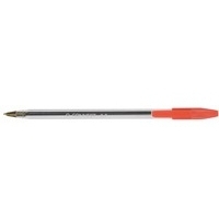 Ballpoint pen | with cap | red | Q-Connect | 50-pack 235034