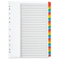 Cardboard tabs 1-31 (31 white/coloured tabs) | A4, 11-hole | Q-Connect KF01522 500596