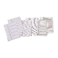 Cardboard tabs 1-5 (50 white tabs) | A4, 11-hole | Q-Connect KF01527 235210