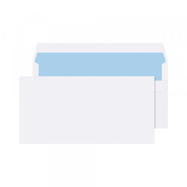 DL envelope 110 x 220mm | white self-adhesive | Q-Connect KF3480 | 1,000-pack 500380 - 1