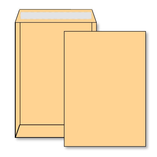 Envelope 162 x 229mm (C5) | manilla PEEL & SEAL | Q-Connect | 500-pack 500320 - 1