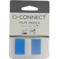 Index tab 25 x 43mm | Q-Connect KF01226 | blue | 50 tabs 235092 - 1