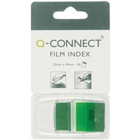 Index tab 25mm | Q-Connect KF03633 | transparent green | 50pcs 235095 - 1