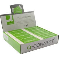 Q-Connect KF00236 white PVC eraser 20-pack KF00236 246129 - 1