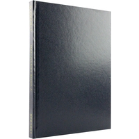 Q-Connect KF01061 A5 black feint manuscript book  246096