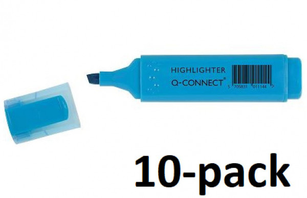 Q-Connect KF01113 blue highlighter (10-pack)  500500 - 1