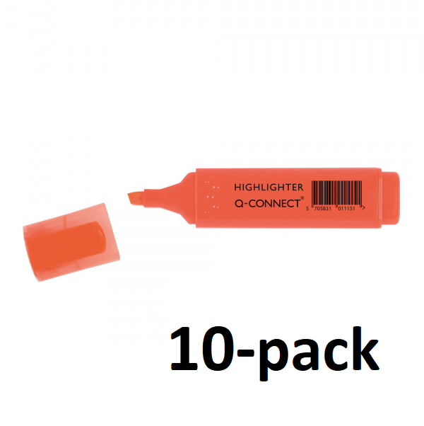 Q-Connect KF01115 orange highlighter (10-pack)  500501 - 1