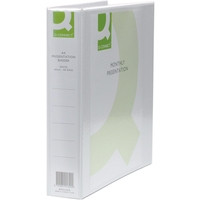 Q-Connect KF01329Q white A4 presentation binder with 4 D-rings KF01329Q 246141 - 1