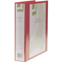 Q-Connect KF01330 red A4 presentation ring binder with 4D rings KF01330 246138