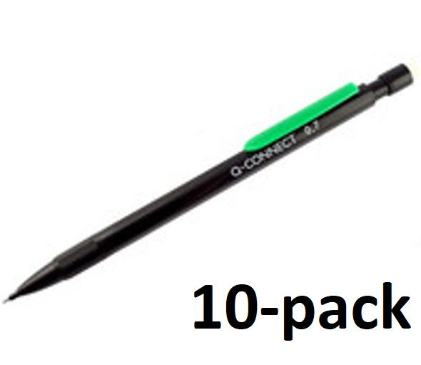 Q-Connect KF01345 black mechanical pencil (10-pack)  500504 - 1