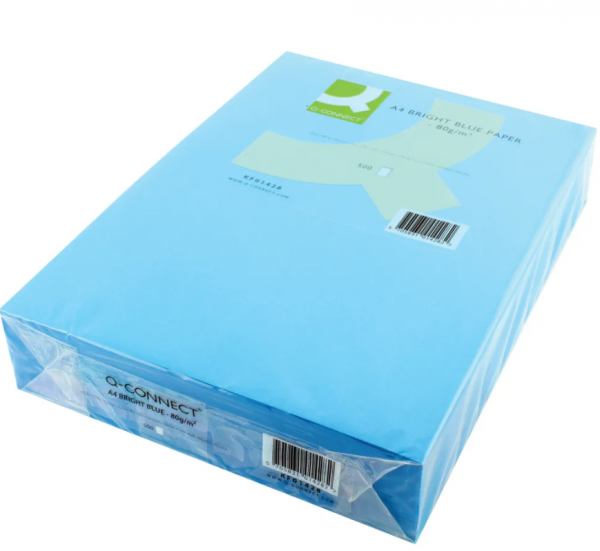 Q-Connect KF01428 bright blue A4 copier paper, 80g (500 sheets) KF01428 235199 - 1