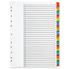 Q-Connect KF01522 white/coloured A4 cardboard tabs with indexes 1-31 (11 holes)
