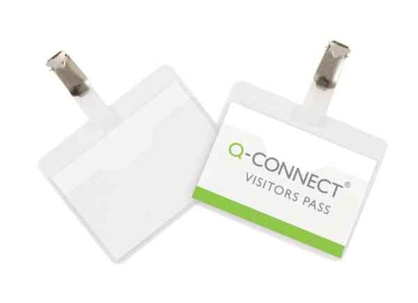 Q-Connect KF01560 Visitor Badge 60x90 mm, pack of 25  235171 - 1