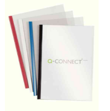 Q-Connect KF01940 black A4 slide binder and cover set, 5mm (100-pack) KF01940 246231 - 1