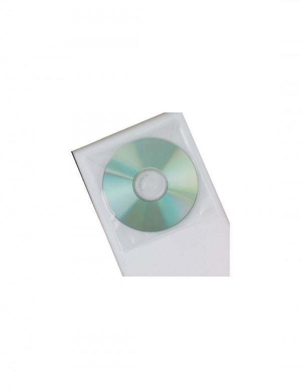 Q-Connect KF02207 polypropylene CD envelope sleeves (50-pack) KF02207 235221 - 1