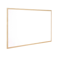 Q-Connect KF03569 whiteboard with a wooden frame, 400mm x 300mm KF03569 405403