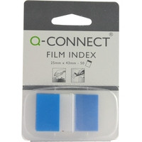 Q-Connect KF03632 1-inch blue page markers (50 tabs) KF03632 235092 - 1