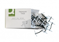 Q-Connect KF04570 Plastic Ended Treasury Tag, 25mm (100-pack)  246274
