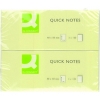 Q-Connect KF10500 Quick Note repositionable pad, 100 sheets, 38mm x 51mm (12-pack)