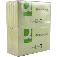 Q-Connect KF10503 Quick Note repositionable pad, 100 sheets, 76mm x 127mm (12-pack) KF10503 235029