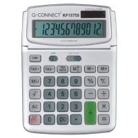Q-Connect KF15758 Large Table Top 12 Digit Calculator Grey KF15758 246154