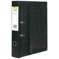Q-Connect KF20002 black A4 cardboard lever arch file binder, 70mm (10-pack) KF20002 246127