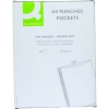 Q-Connect KF24001 A4 multi-punched plastic pocket, top-open, (100-pack)