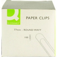 Q-Connect KF27004 paperclips, 77mm (100-pack) KF27004 235062 - 1