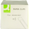 Q-Connect KF27004 paperclips, 77mm (100-pack)