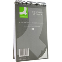 Q-Connect KF31002 Shorthand Notebook 150 pages, 203mm x 127mm (10-pack) KF31002 246104 - 1