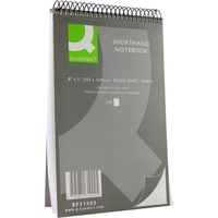 Q-Connect KF31002 Shorthand Notebook 150 pages, 203mm x 127mm (10-pack) KF31002 246104