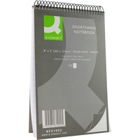 Notepad shorthand 201 x 127mm | Q-Connect | 150 sheets | 10-pack 246104 - 1