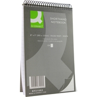 Notepad shorthand 201 x 127mm | Q-Connect | 150 sheets | 10-pack 246104