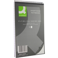 Notepad shorthand 203 x 127mm | Q-Connect | 80 sheets | 20-pack 246105