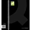 Notepad spiral A4 | black | Q-Connect | 160 sheets | 3-pack 246087 - 1