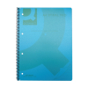 Notepad spiral A4 | blue | Q-Connect | 80 sheets | 5-pack