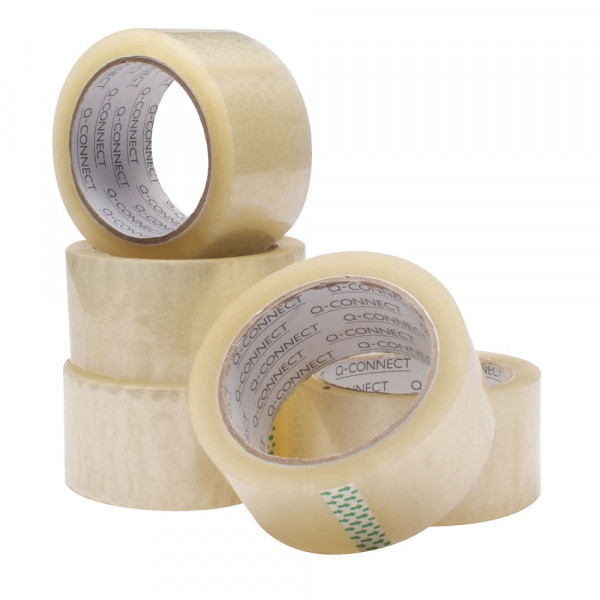 Packaging tape 50mm x 66m (clear) | Q-Connect KF01791 | 6-pack 235071 - 1