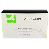 Paperclips (32mm) | Q-Connect KF01314Q | 100-pack **Clearance** 235058 - 1