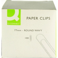 Paperclips (77mm) | Q-Connect KF27004 | 100-pack **Clearance** 235062 - 1