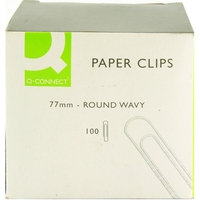 Paperclips (77mm) | Q-Connect KF27004 | 100-pack **Clearance** 235062