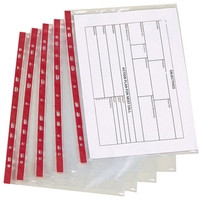 Plastic punched pocket A4, 11-hole | 75 micron | Q-Connect  | 25-pack 235008 - 1
