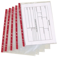 Plastic punched pocket A4, 11-hole | 75 micron | Q-Connect  | 25-pack 235008