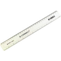 Plastic ruler (30cm) | Q-Connect  KF01107 235049 - 1